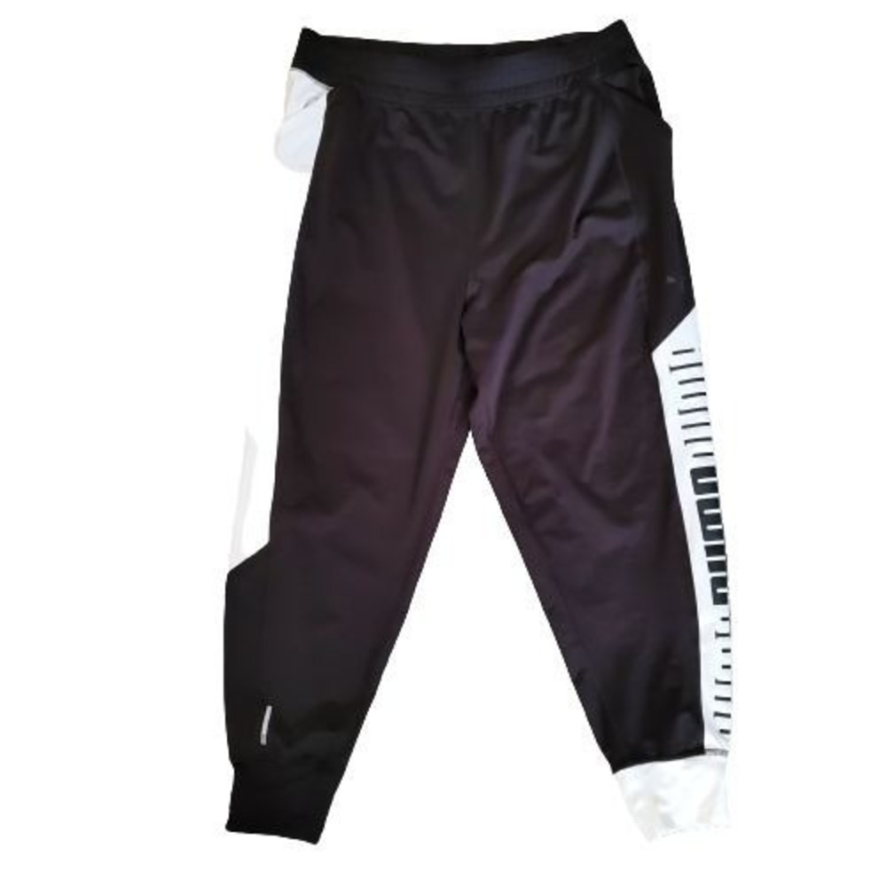PUMA Women's Black & White Logo Printed dryCELL Running & Training Joggers XL - Picture 8 of 12